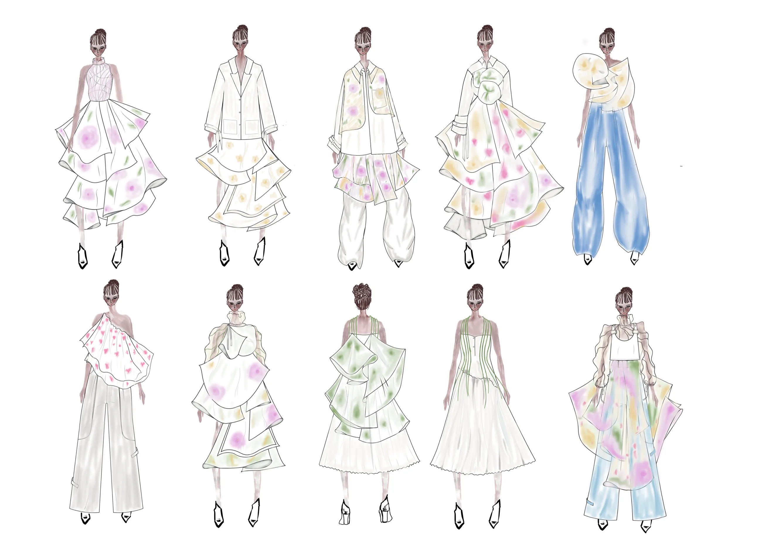 From Pema, the full nine-look line-up in colour