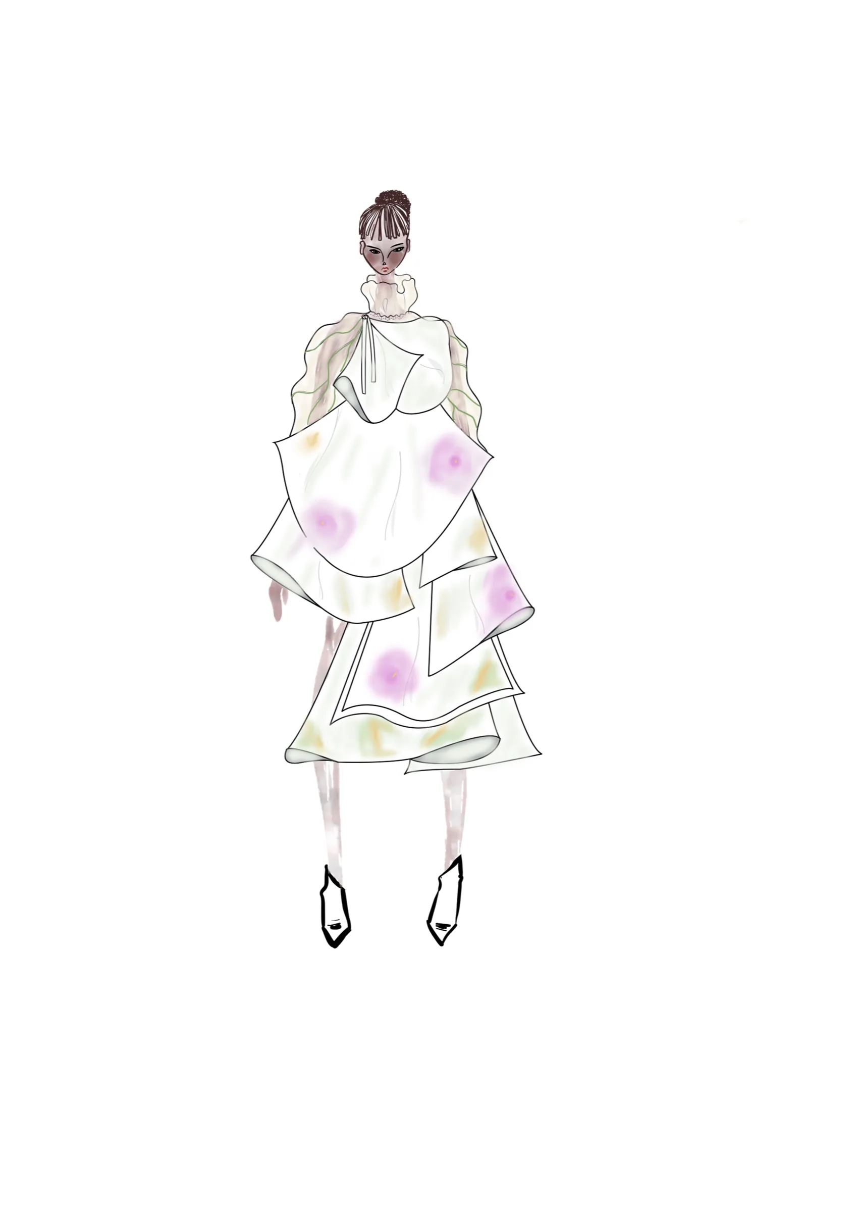 From Pema, look 2, fashion illustration