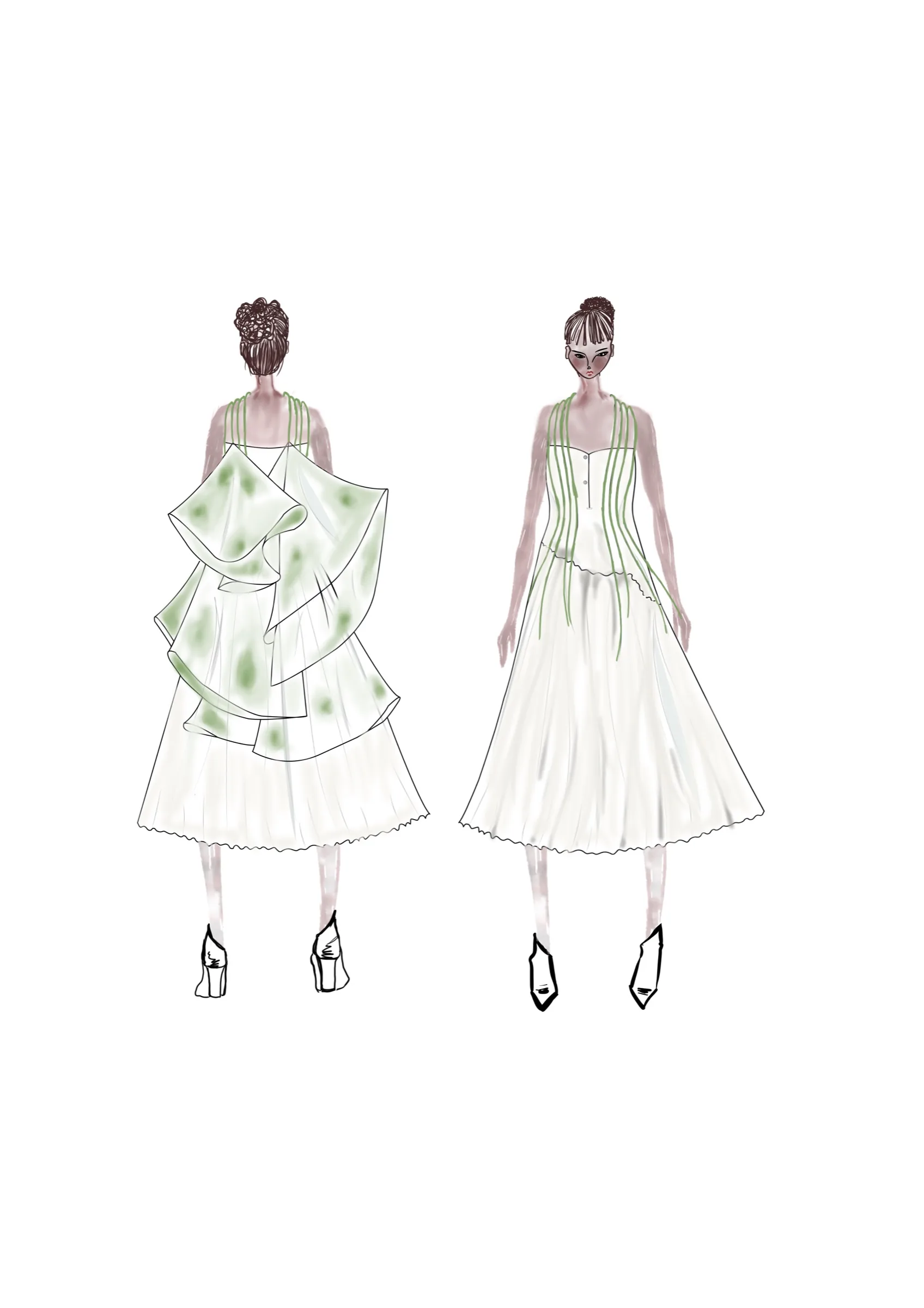 From Pema, look 4, fashion illustration