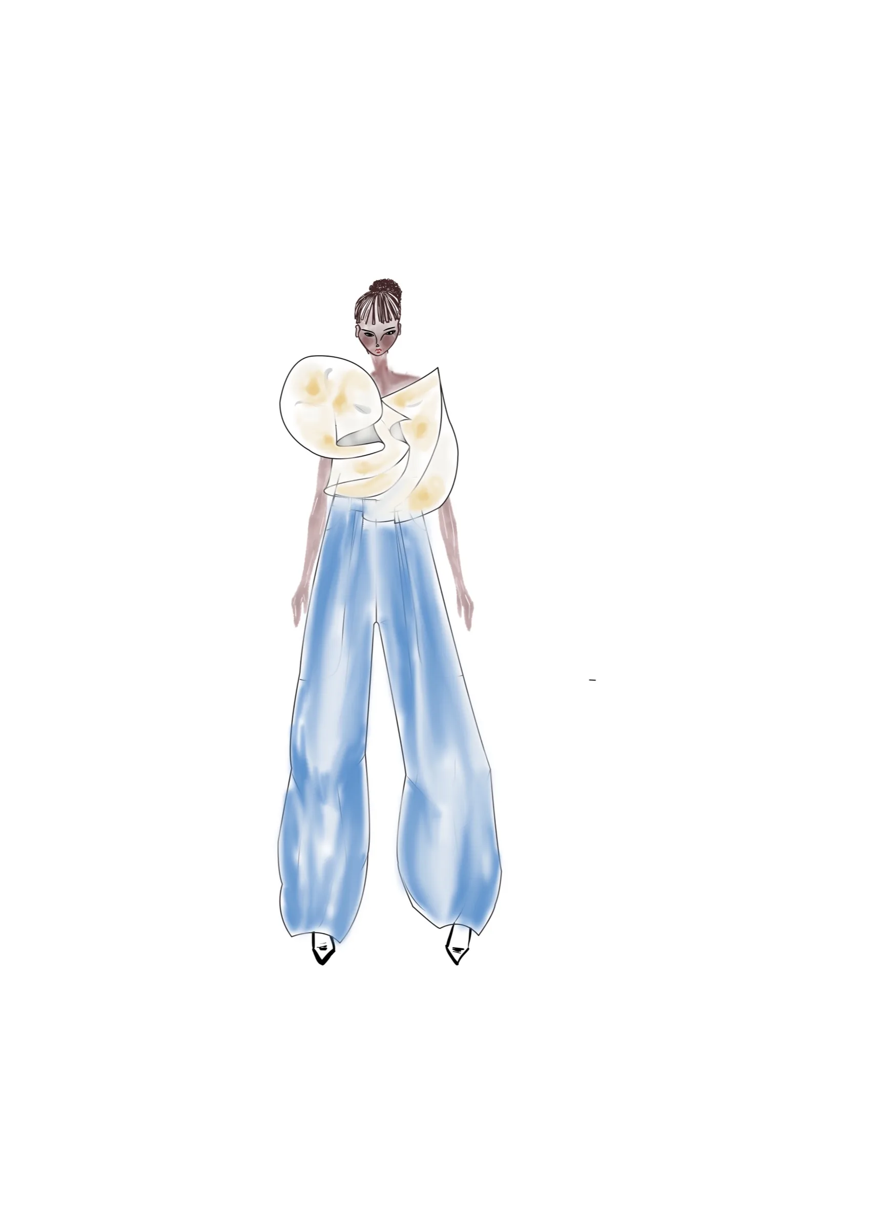 From Pema, look 5, fashion illustration