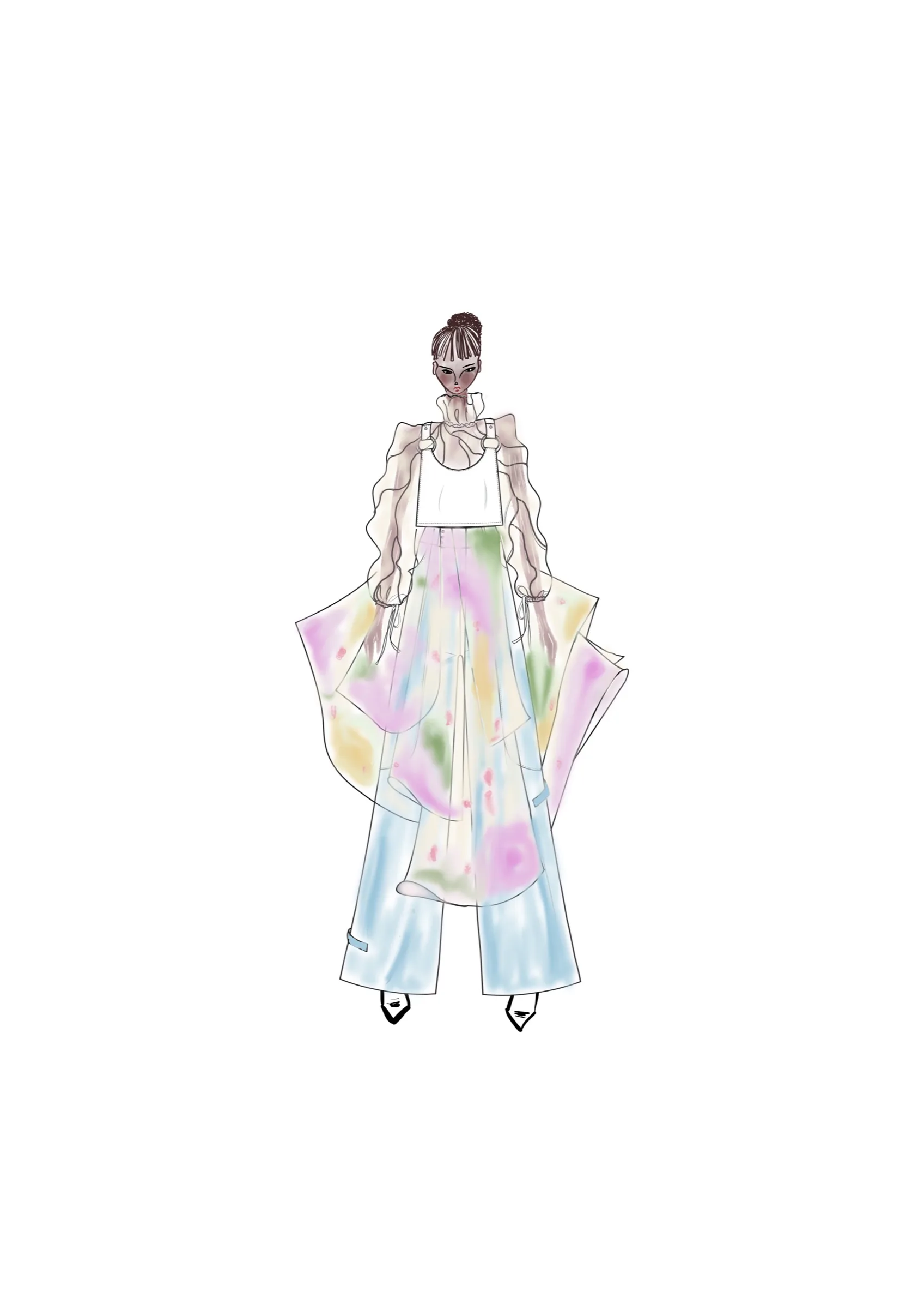 From Pema, look 6, fashion illustration