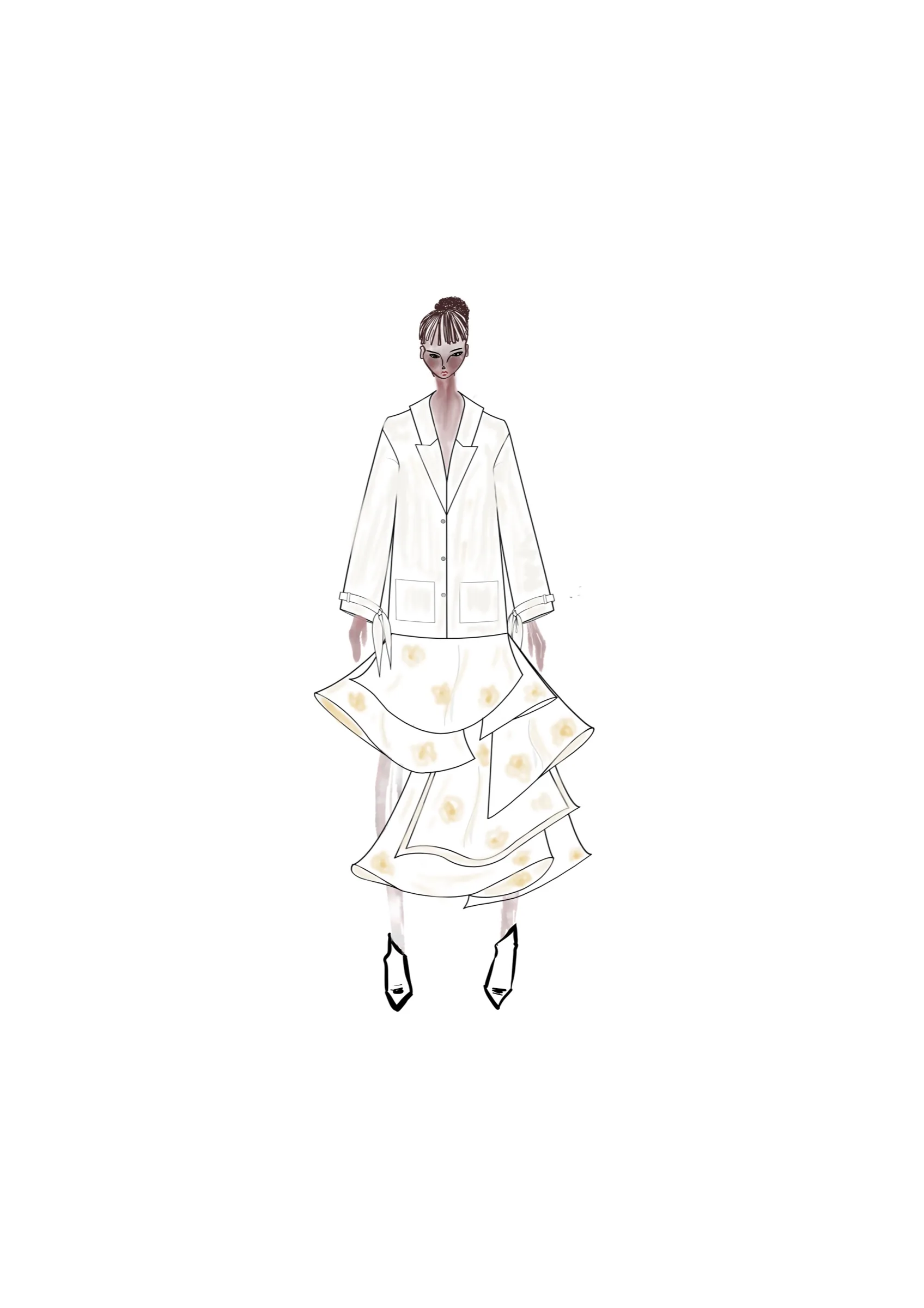 From Pema, look 7, fashion illustration