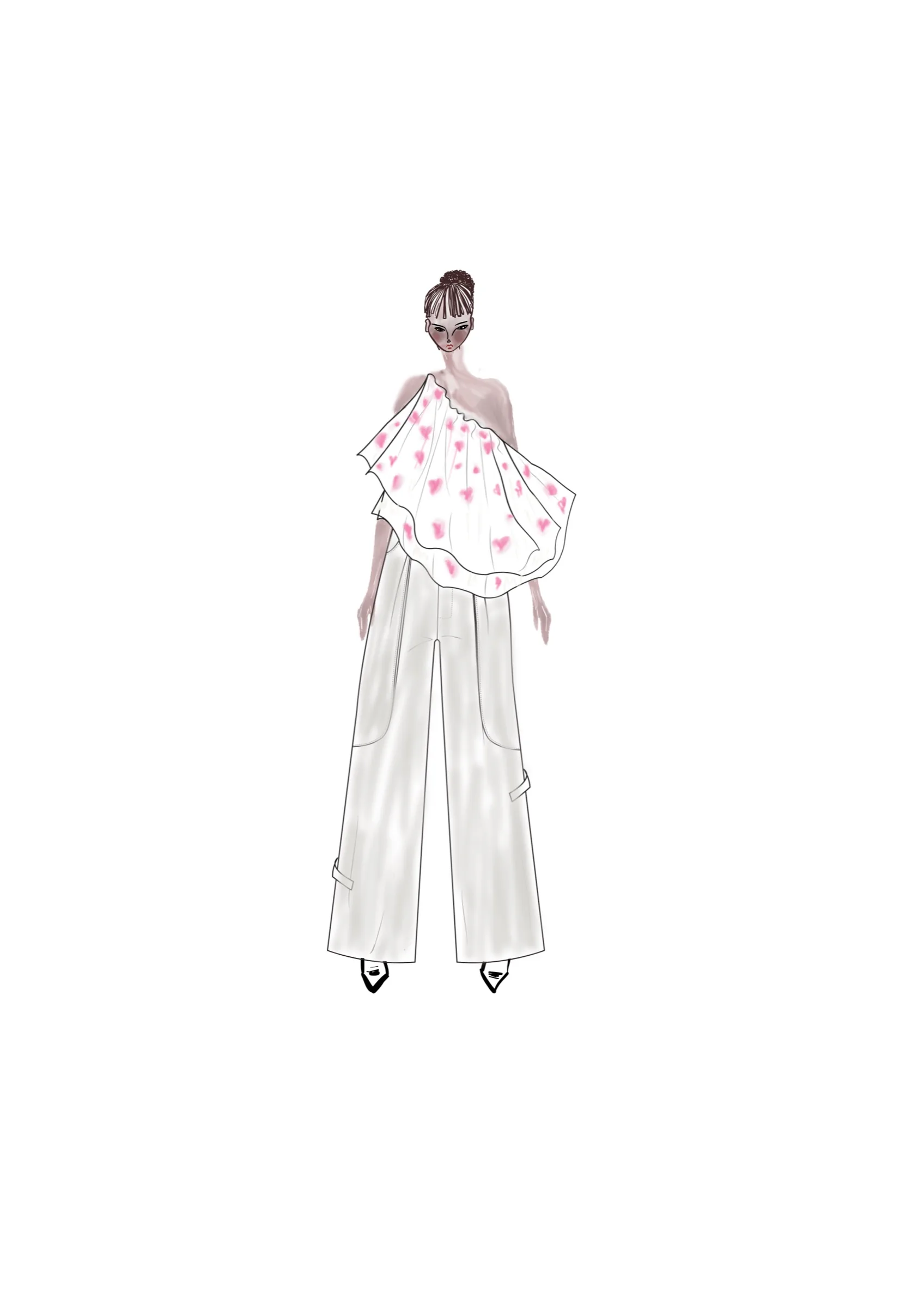 From Pema, look 8, fashion illustration