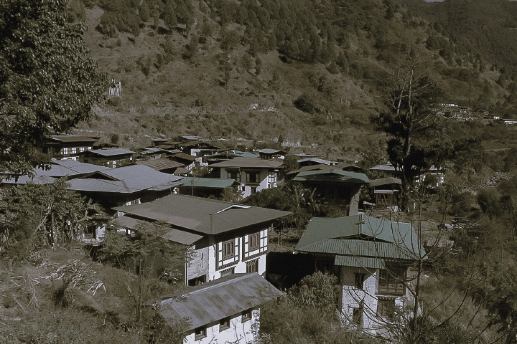 The houses of Khoma on the hillside